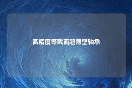 高精度等截面超薄壁轴承 